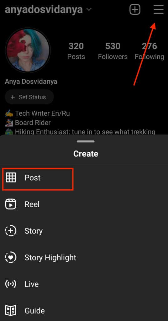 How to Turn Off Likes on a New Instagram Post image - 01_create-post