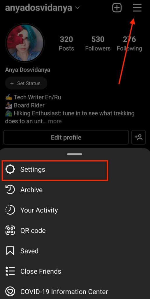 How to Turn Off Likes on Other Accounts image - 06_open-settings