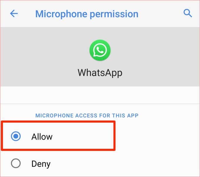 Check WhatsApp Permissions image 4 - 07-whatsapp-microphone-permission