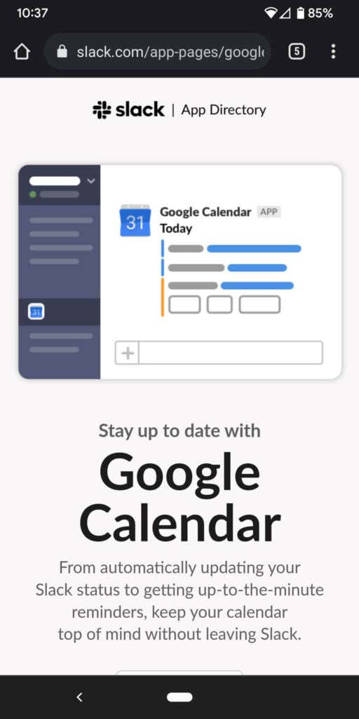 How to Add Google Calendar to Slack on Android and iOS Mobile Devices image - 09MobilePage