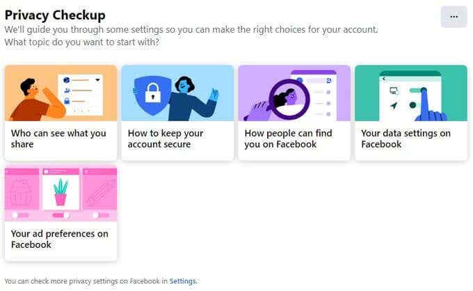 How to Do a Privacy Checkup on Facebook image 4 - 15PrivacyCheckupSections