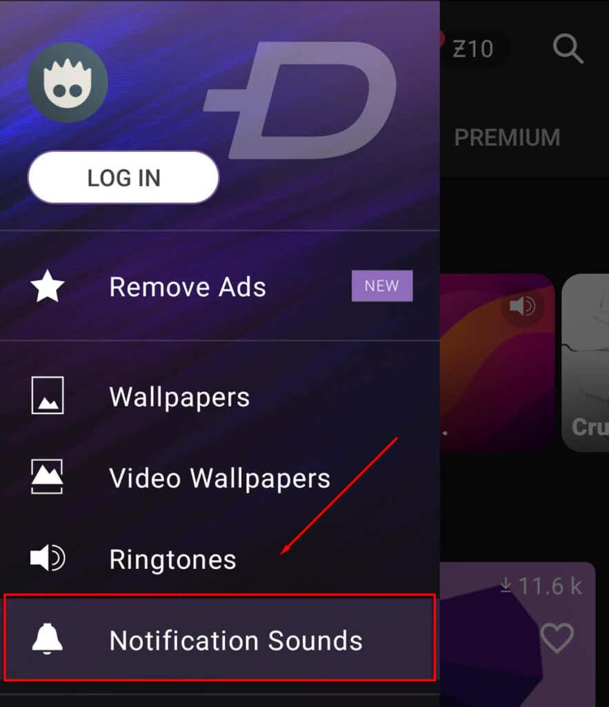 How to Set a Custom Alert Sound in Settings image 4 - 16-Zedge-Notificatiojn