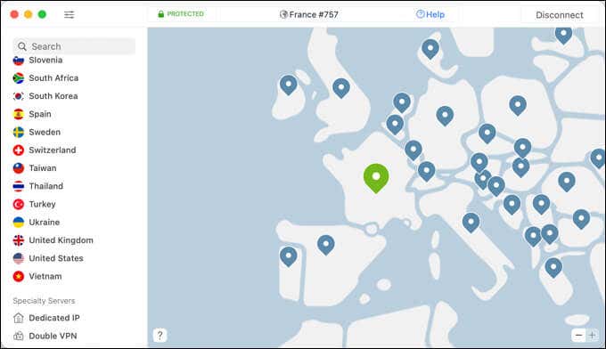 Disconnect and Disable Your VPN Connection image - 3-NordVPN-Client-Mac