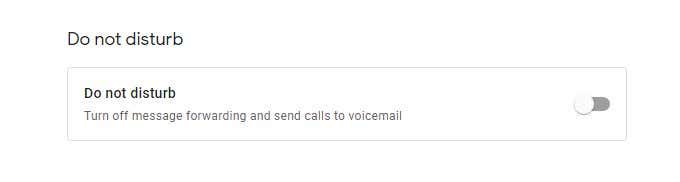 Google Voice Voicemail Settings image 4 - 8-do-not-disturb