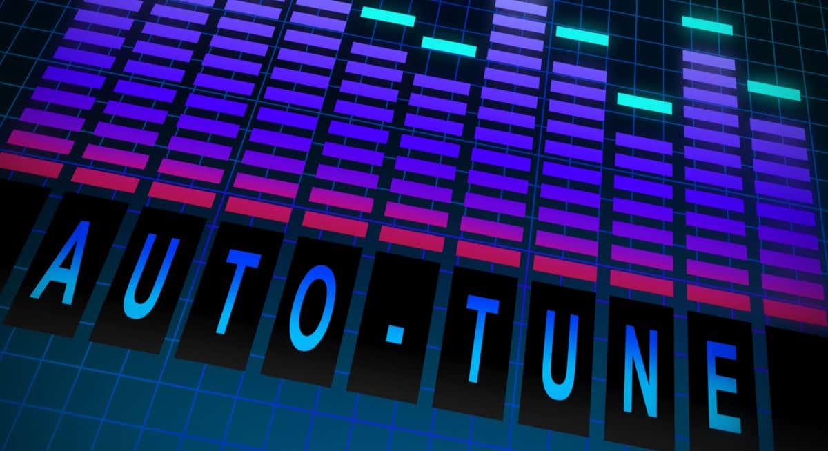 Sound equalizer bars above an "AUTO-TUNE" text