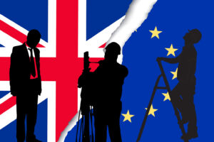 Brexit skills workers flags EU Union Jack referendum