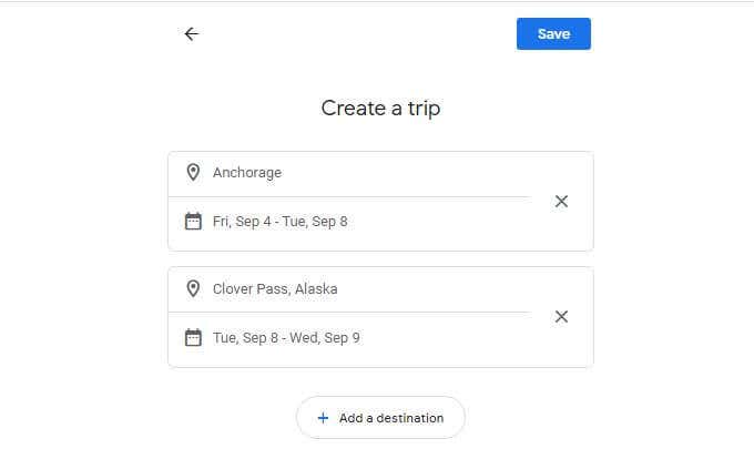 Other Google Flights Features image - create-a-trip