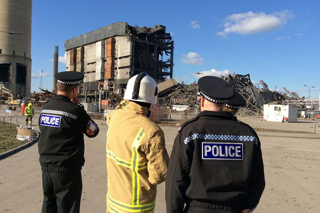 Didcot Power Station collapse rescue operation 010316 4