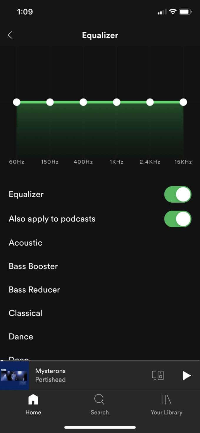 How to Make Spotify Louder image 3 - equalizer