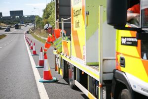 Generic roads Highways England motorway roads safety infrastructure worker 1