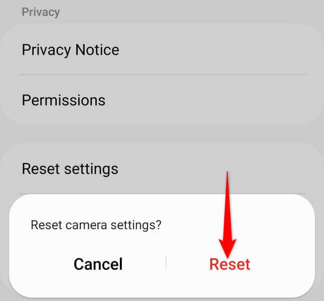 Reset Your Camera App Settings image - how-to-fix-a-security-policy-prevents-use-of-camera-android-error-5-compressed