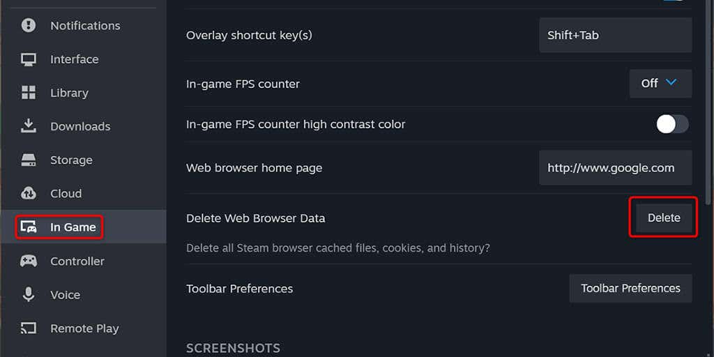 Remove Steam’s Web Browser Data image - how-to-fix-a-steam-library-not-loading-issue-5-compressed