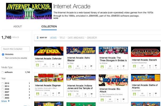 How To Find Classic Console Games Online image 2 - internet-arcade