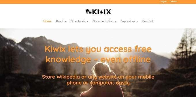 Use Kiwix image - Kiwix