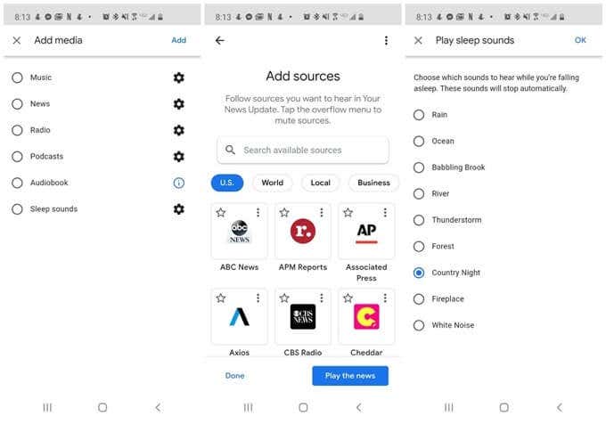 Creating Custom Google Assistant Routines image 3 - media-sources2-1