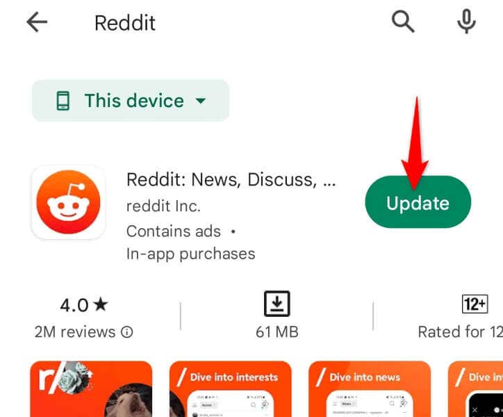 Update Reddit on Your iPhone or Android Phone image - reddit-app-not-working-9-ways-to-fix-the-app-8-compressed