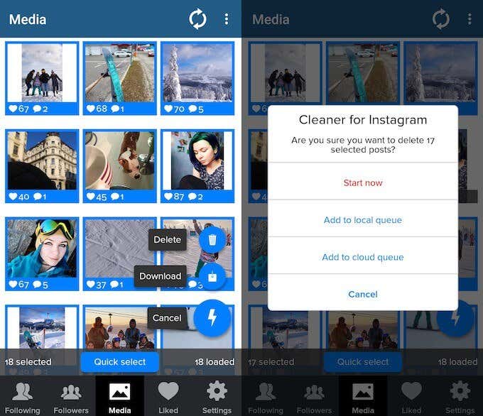 How To Mass Delete Instagram Posts image 3 - screenshot_ig-cleaner_2