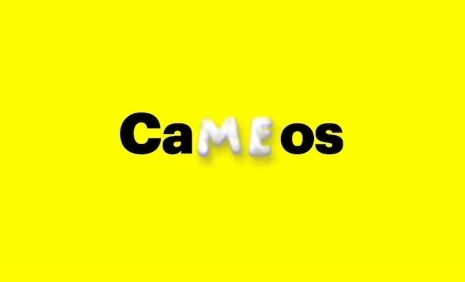 What is a Snapchat Cameo image - snapchat_cameos_screenshot1