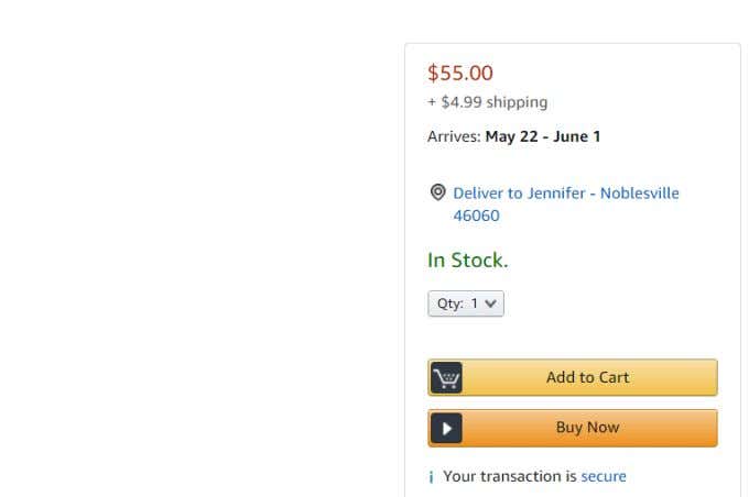 Amazon Order Not Shipped image - third-party