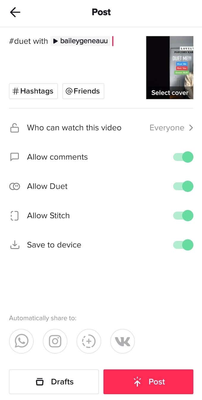 How to Duet on TikTok image 5 - tiktok_post-duet