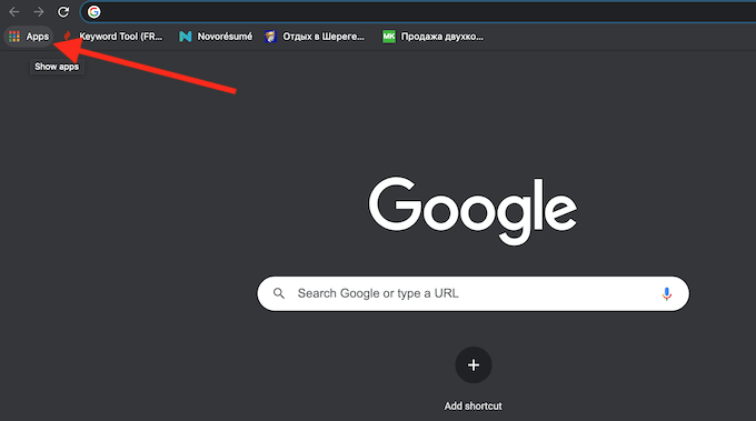 How to Install the Application Launcher for Drive image - 01_chrome_show-apps