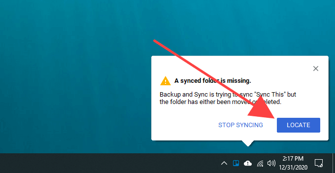 Method 2: Quit Backup and Sync and Relocate Google Drive Folder image 3 - 04-Locate-Google-Drive