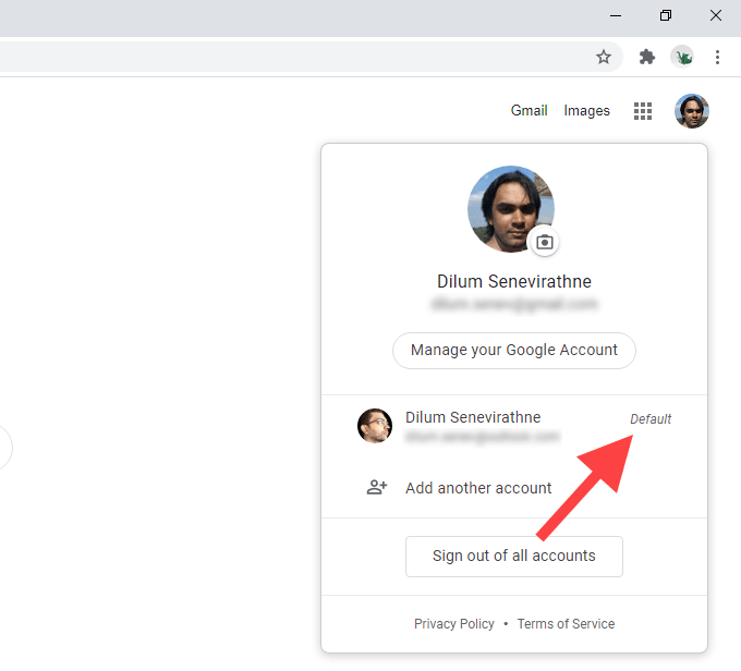 Sign in With the Default Google Account First image 5 - 05-Check-Default