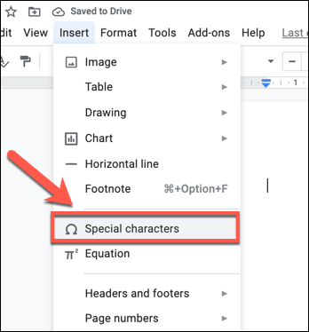 Using Special Characters to Add Shapes to Text image - 10-Google-Docs-Special-Chars-Option