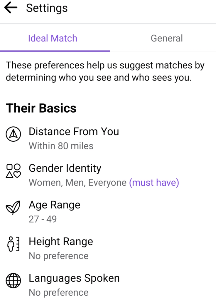 Adjust the Facebook Dating Settings image - 13-Ideal-Match-Settings