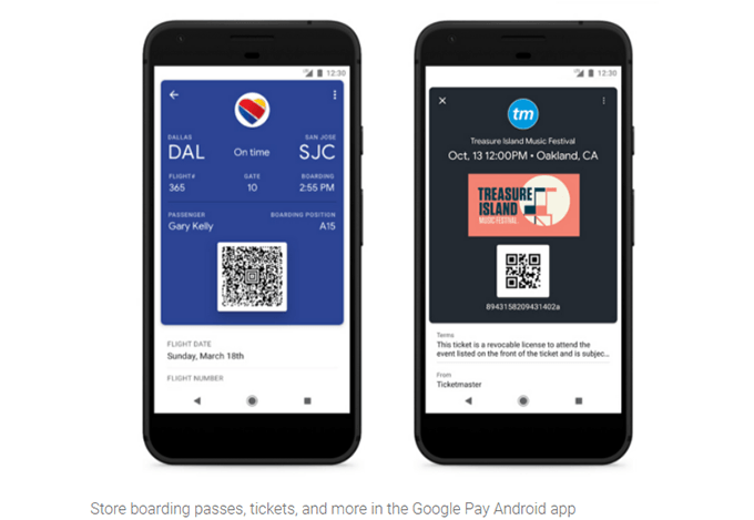 Other Features of Google Pay image 3 - 14storeticketsandpasses