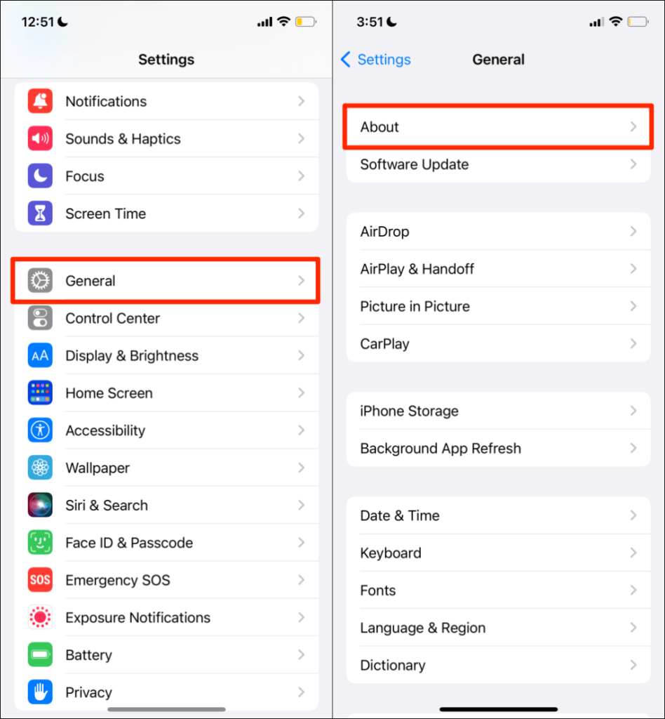 a screenshot showing how to check carrier settings on an android phone - 15-update-carrier-settings-iphone