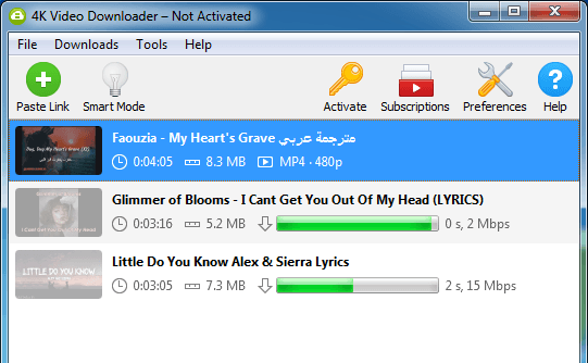 How To Download Complete YouTube Playlists image 6 - 4k-video-downloader-queue