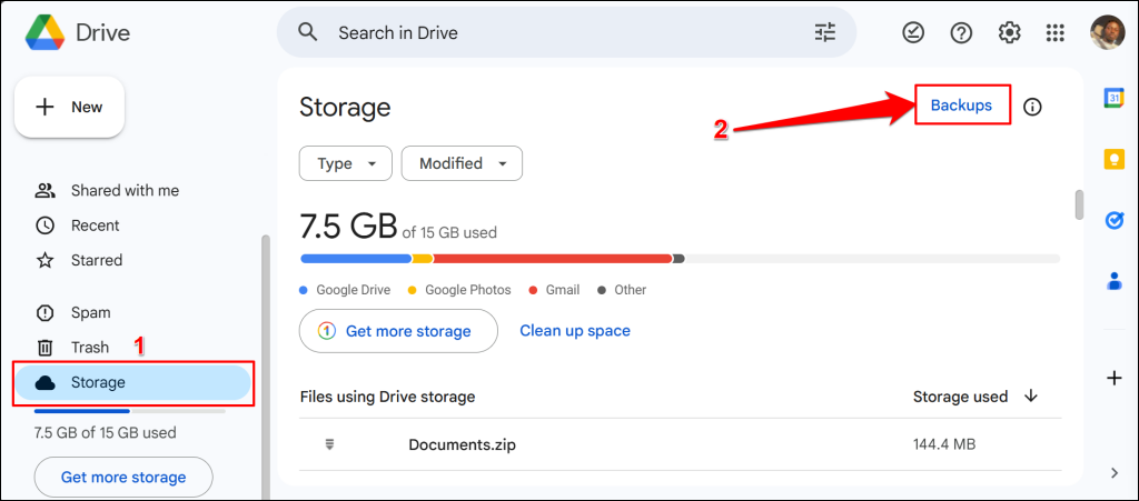 Steps to delete WhatsApp backups on Google Drive