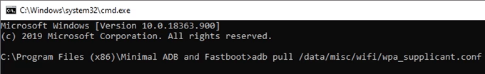 Find The WiFi Password On Android 9 &amp; Older Phones image 6 - adb-pull-command