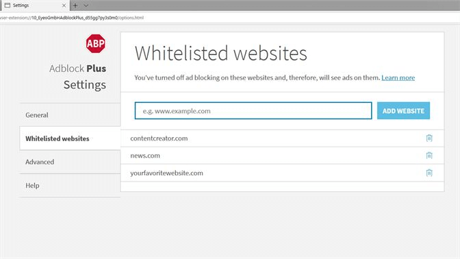 Adblock Plus image 2 - Adblock-Plus-whitelisting