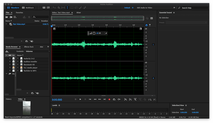 Offline Tools To Extract Audio From Video image 5 - adobe-audition