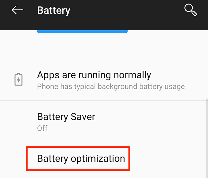 What To Do If An Android Auto App Doesn’t Work? image 2 - battery-optimization