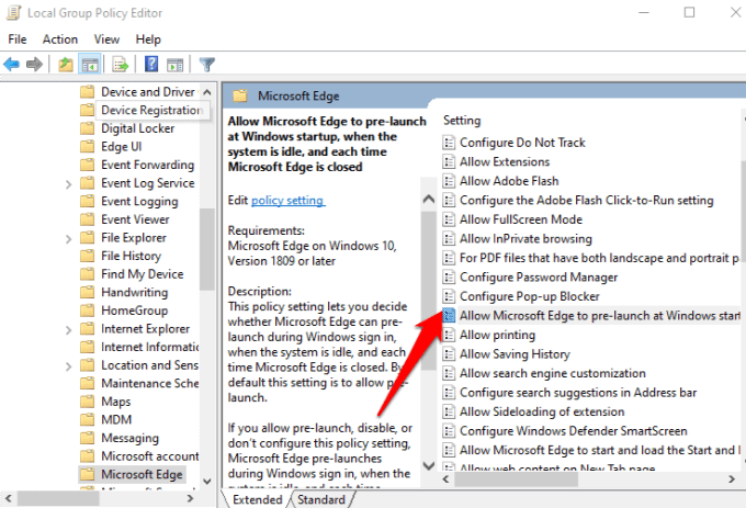 Disable Edge Preloading In Group Policy image 3 - block-internet-explorer-edge-automatically-opening-allow-edge-prelaunch-startup-when-system-idle-and-edge-closed