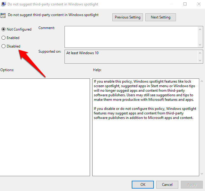 Disassociate Lock Screen Picture With Edge image 5 - block-internet-explorer-edge-automatically-opening-group-policy-editor-disable-setting