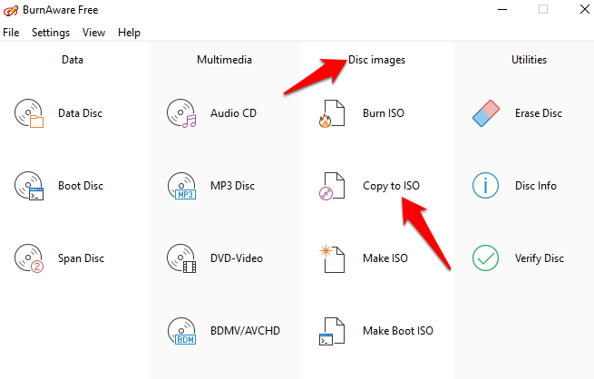 How To Create ISO Files For Free On Windows 10 image - create-mount-burn-iso-image-files-free-burnawarefree-disc-images-copy-column