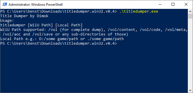 Legal Ways To Play Wii U Games On a PC image - DDD-Title-Dumper-Powershell