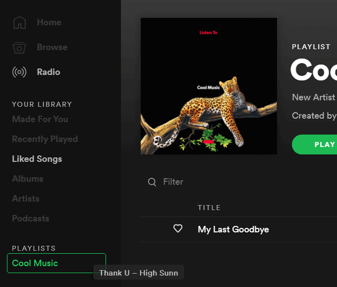 How to Create a Playlist on Spotify image 4 - drag