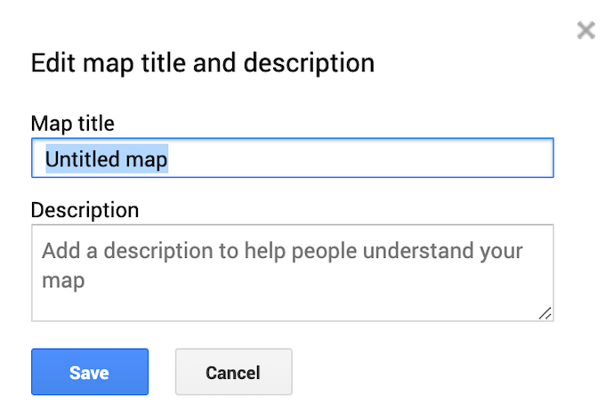 How to Create Custom Routes in Google Maps image 5 - edit-map-title