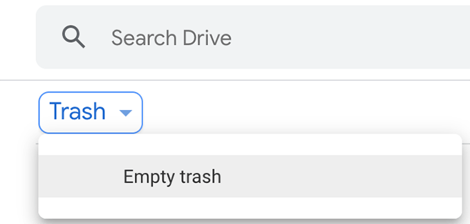 Empty The Google Drive Trash image 2 - empty-trash