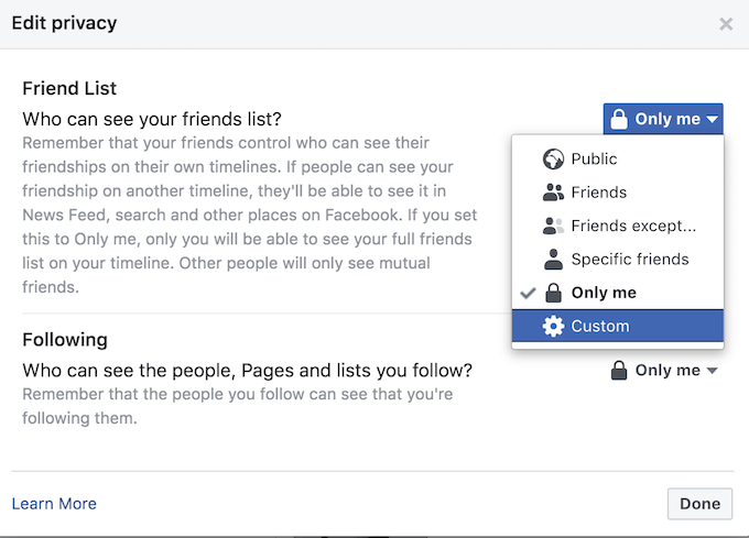 Hide One Facebook Friend From Another image - fb_custom_screenshot