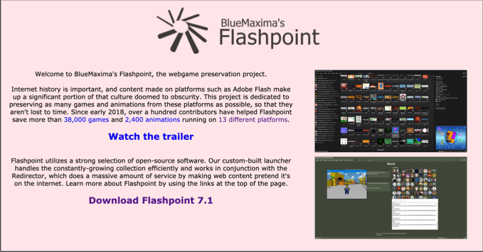 Playing Old Flash Games With BlueMaxima Flashpoint image - Flashpoint