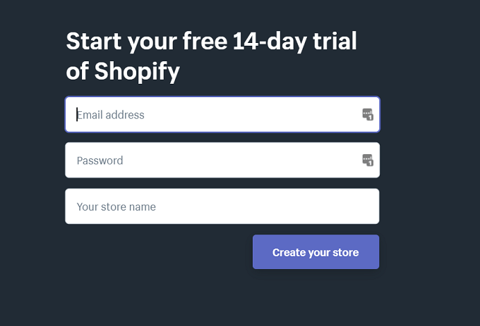 Setting Up Your Shopify Website image 2 - Form