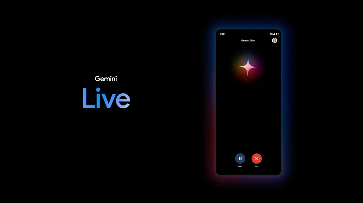 Gemini Live demo on Pixel 9