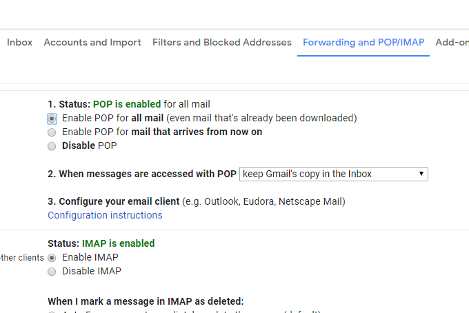 Transfer Gmail Emails With Gmail image - gmail-forwarding-pop-imap