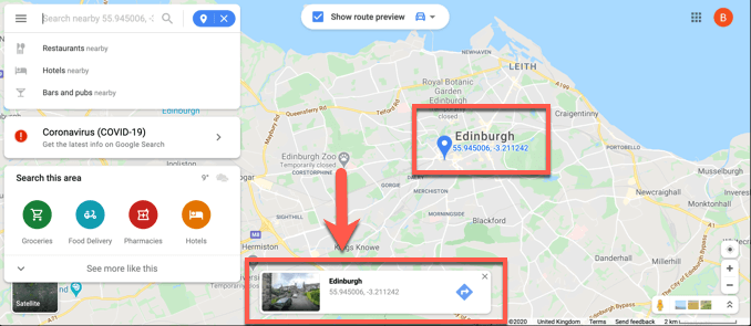 How To Drop a Pin In Google Maps On Desktop Devices image 2 - Google-Maps-Desktop-Custom-Pin